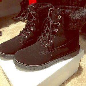 Black Suede Boots